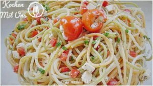 Read more about the article Spaghettisalat mit Fetakäse, so lecker dass Sie ihn wieder machen wollen!