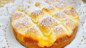 Read more about the article Schmiltzt im Mund, Apfelkuchen mit Vanillepudding !
