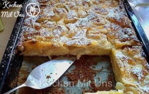 Read more about the article Apfelkuchen mit Vanilleschmand, jedes Stück schmilzt in Ihrem Mund!