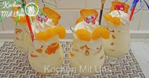 Read more about the article Weihnachtliches Mandarinen Dessert mit 3 Zutaten!