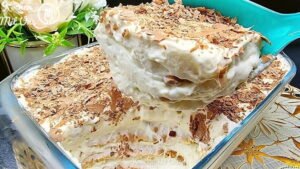 Read more about the article Butterkeks Vanillecreme Dessert ohne Backen!