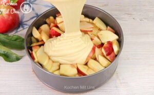 Read more about the article Apfelkuchen in 5 Minuten zubereitet, Sie werden diesen Kuchen jeden Tag backen!