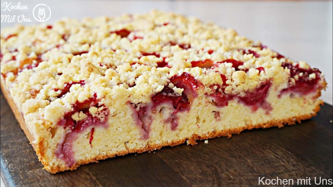 Pflaumen Streuselkuchen, der immer schnell Abnehmer findet! - Kochen ...