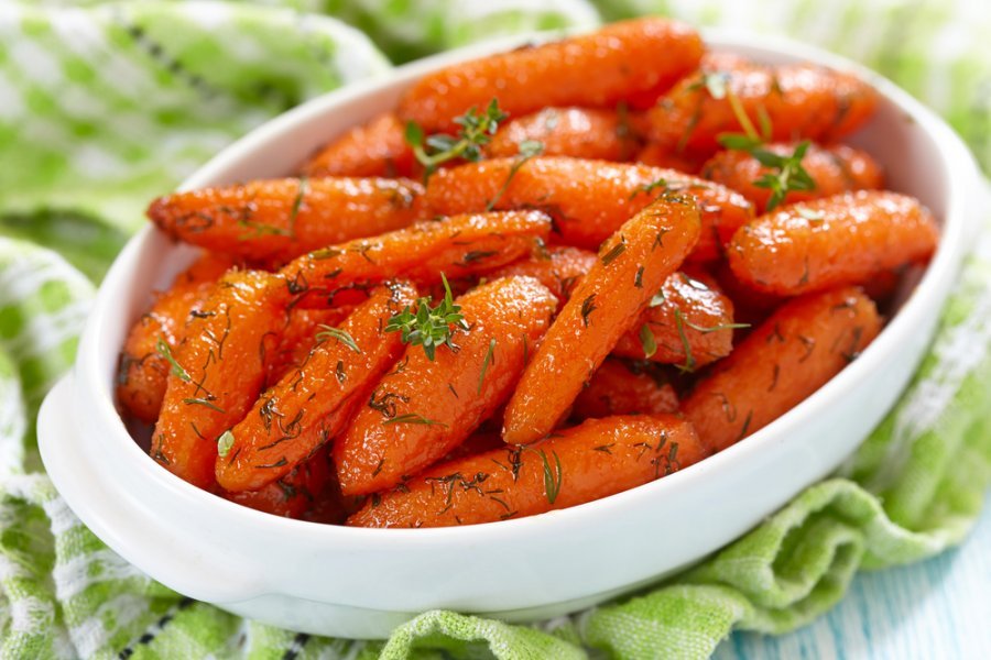 Glasierte Karotten, lecker