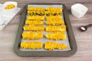 Read more about the article Zucchini mit Cornflakes, eine leckere und knusprige Vorspeise!