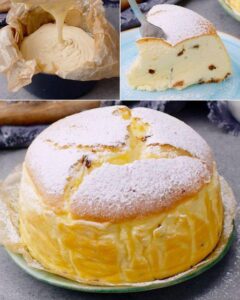 Read more about the article Nur Eier, Joghurt, Zucker und Backpulver, Das ist der fluffigste Kuchen, den wir je gemacht haben 👉