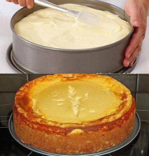 Omis Rahmkuchen mit Vanillepudding in 5 Minuten schon im Ofen