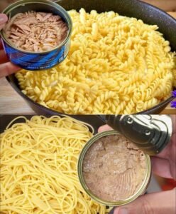 Read more about the article Ich koche 250 g Spaghetti und 1 Dose Thunfisch, leckere Thunfisch Spaghetti