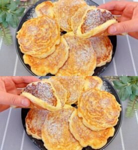 Read more about the article Apfel Pfannkuchen mit 150 g Joghurt in 5 Minuten auf den Tisch