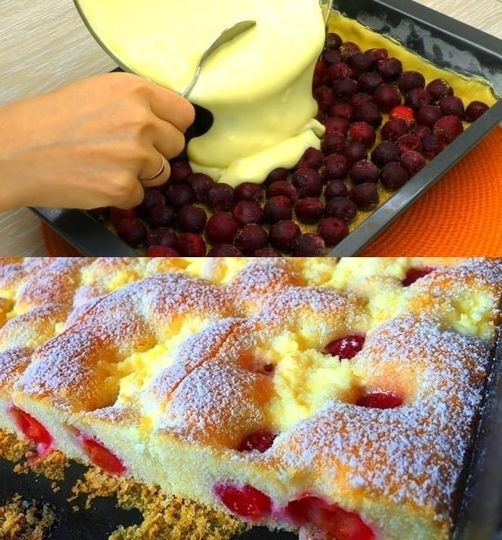 Der macht süchtig, Quark Kirschkuchen aus Ungarn in 5 Minuten