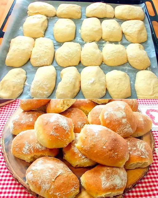 Brötchen wie vom Bäcker mit 3 Zutaten, die absolut leckersten