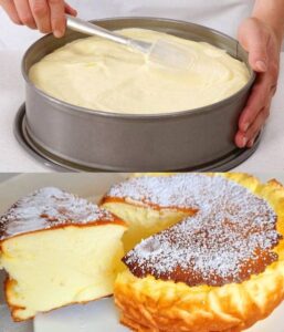Read more about the article Quarkkuchen ohne Boden in 5 Minuten mit 1 Packung Puddingpulver