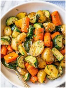 Read more about the article Kartoffel Zucchini Karotten Pfanne in 15 Minuten