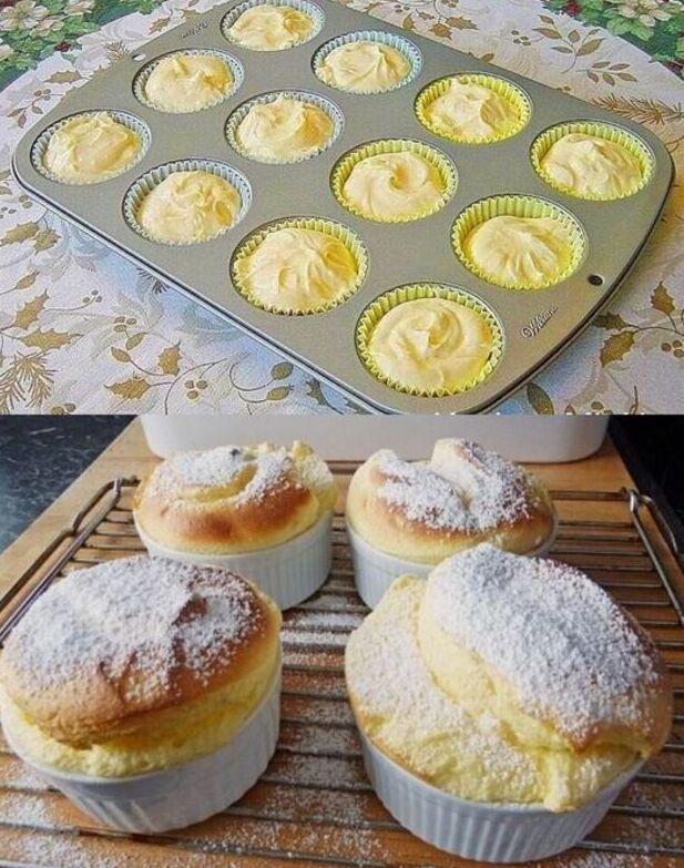 Quark Muffins mit Pudding in Paar Minuten bereit fur den Ofen