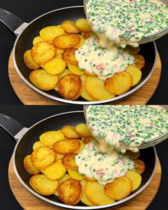 Read more about the article Kartoffelrezept zum Abendessen mit 200 g Sauerrahm