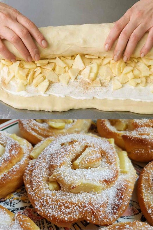 Superschnelle Apfelschnecken die backe ich 2x im Woche