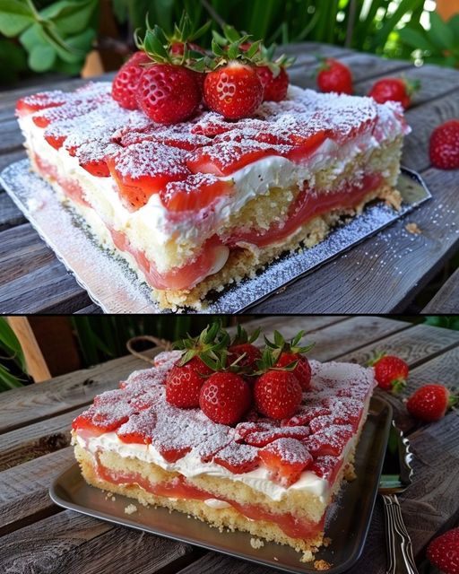 Erdbeer Fanta Kuchen in 10 Minuten schon im Ofen