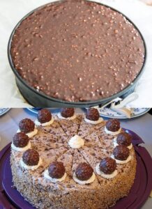 Read more about the article 20 Minuten Ferrero Rocher Torte ohne backen