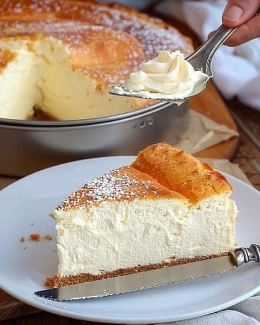 Quarkkuchen mit 2 Becher Sahne in 10 Minuten Omas älteres Rezept