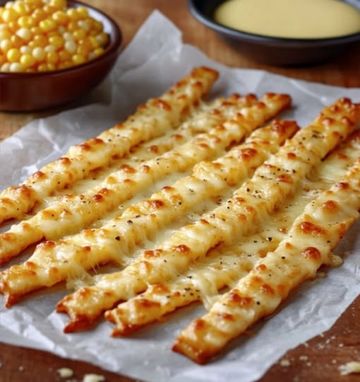 Superleckere Käsestangen mit Knoblauch in 20 Minuten zubereitet