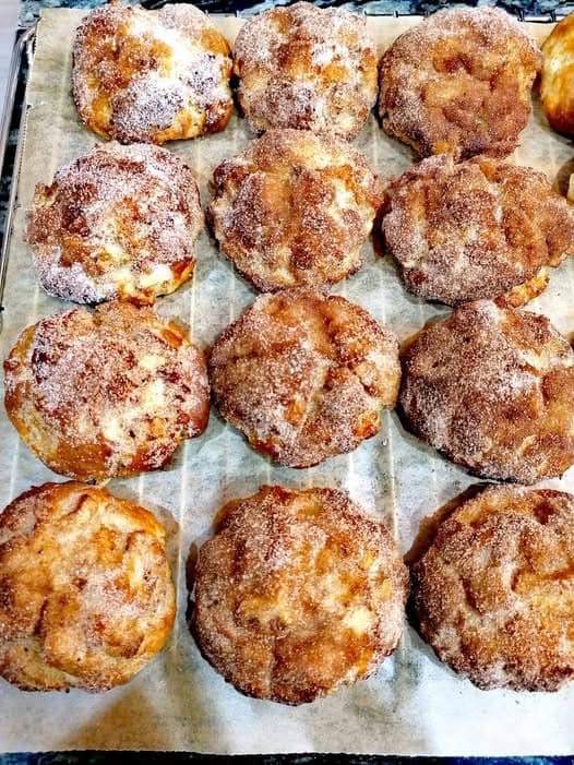 Apfelbällchen mit 250g Quark in 5 Minuten im Ofen