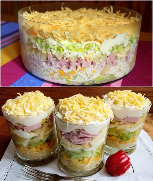 Übernacht Salat mit 800 g Chinakohl & 250 g Mayonnaise