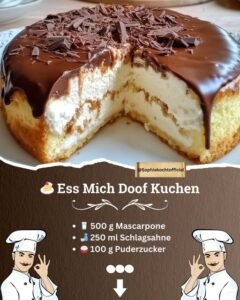 Read more about the article Ess mich doof kuchen, Ich nehme 200 g Butterkekse dafür