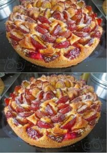 Read more about the article Pflaumenkuchen blitzschnell fertig in 5 Minuten zubereitet