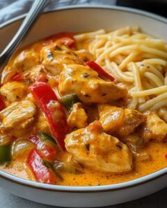 Read more about the article Paprika Sahne Hähnchen in nicht mehr als 20 Minuten fertig