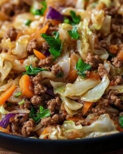 Read more about the article Das konnte ich taglich essen, 20 Minuten Hackfleisch Kohl Pfanne