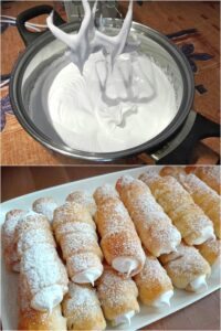 Read more about the article Selbstgemachte Schaumrollen mit italienischer Eischnee-Füllung