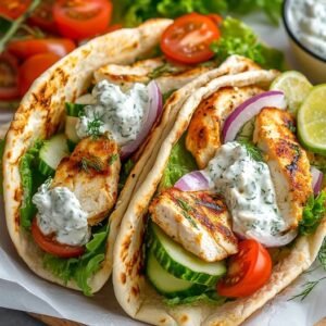 Read more about the article 20 Minuten Hähnchen Gyros mit Tzatziki