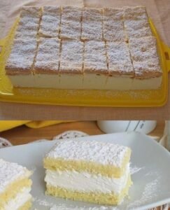 Read more about the article Zitrone Schnitten mit Mascarpone in 20 Minuten fertig