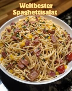 Read more about the article Boah der Renner bei jedem Grillabend! Spaghettisalat