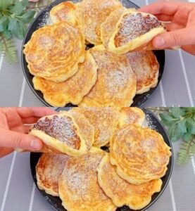 Read more about the article 3 Minuten Apfel Joghurt Pfannkuchen die ich jede Woche bereite!