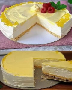 Read more about the article Zitronen Torte mit 650 g Joghurt ohne Backen