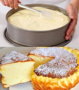 Read more about the article Sie brauchen 5 Minuten für den BESTEN Quarkkuchen ohne Boden