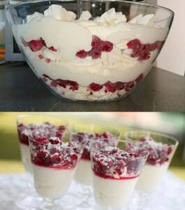 Read more about the article Ich verrühre 400 g Magerquark mit 250 g Sahne fur Schneegestöber
