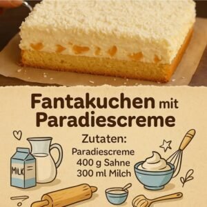 Read more about the article Fantakuchen mit Paradiescreme der beste Kuchen in Universum