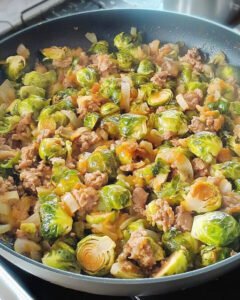 Read more about the article Rosenkohl Hackfleisch Pfanne!