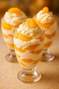 Read more about the article Weihnachts Mandarinen Quark Dessert mit 3 Zutaten