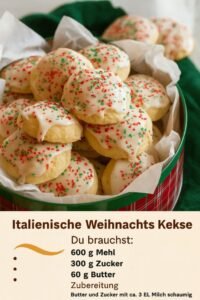Read more about the article Italienische Weihnachtskekse weich und vanillig