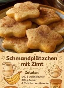 Read more about the article Superleckere Schmandplätzchen mit Zimt