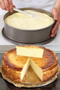 Read more about the article Fantastischer Käsekuchen ohne Boden in 5 Minuten zubereitet
