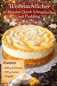 Read more about the article 10 Minuten Quark Schneekuchen mit Pudding