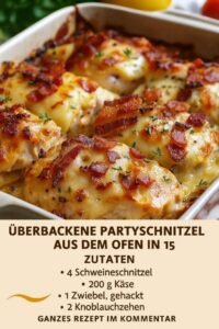 Read more about the article Überbackene Partyschnitzel aus dem Ofen