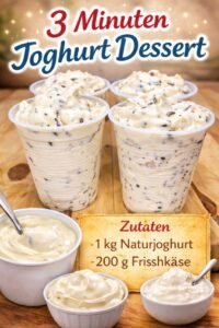 Read more about the article 3 Minuten Joghurt Dessert