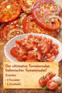 Read more about the article Italienischer Tomatensalat in 5 Minuten gemacht