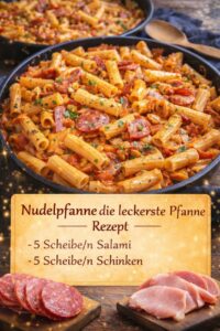 Read more about the article Schnelle Nudelpanne mit Salami & Schinken