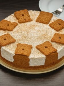 Read more about the article Weihnachtliche Spekulatius Frischkäsetorte ohne Backen